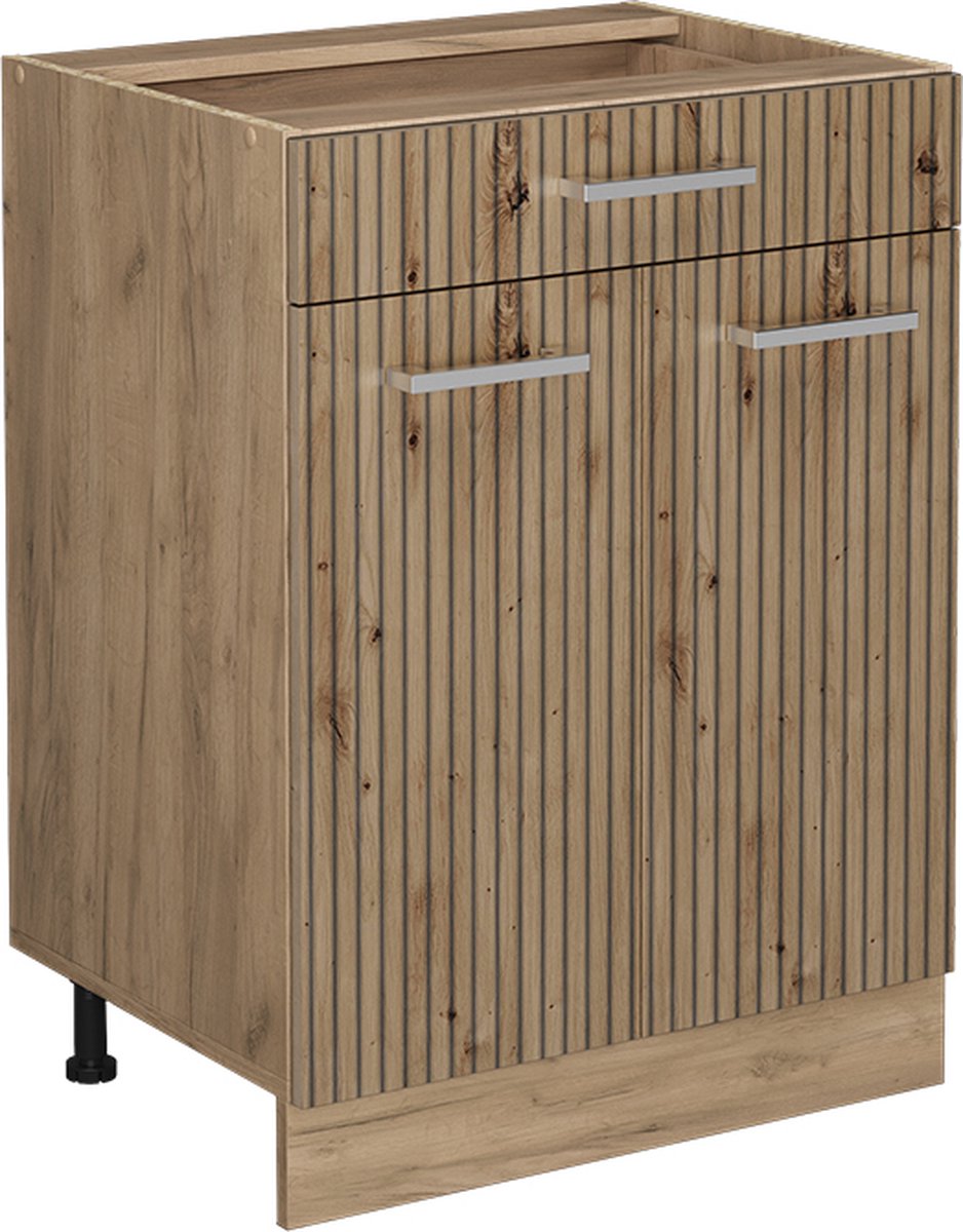 Vicco R-Line Keukenonderkast – 60 cm met lade, zonder werkblad Artisanaal eiken