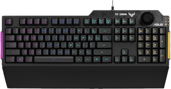 ASUS TUF Gaming K1 - Toetsenbord - QWERTY - Zwart - RGB