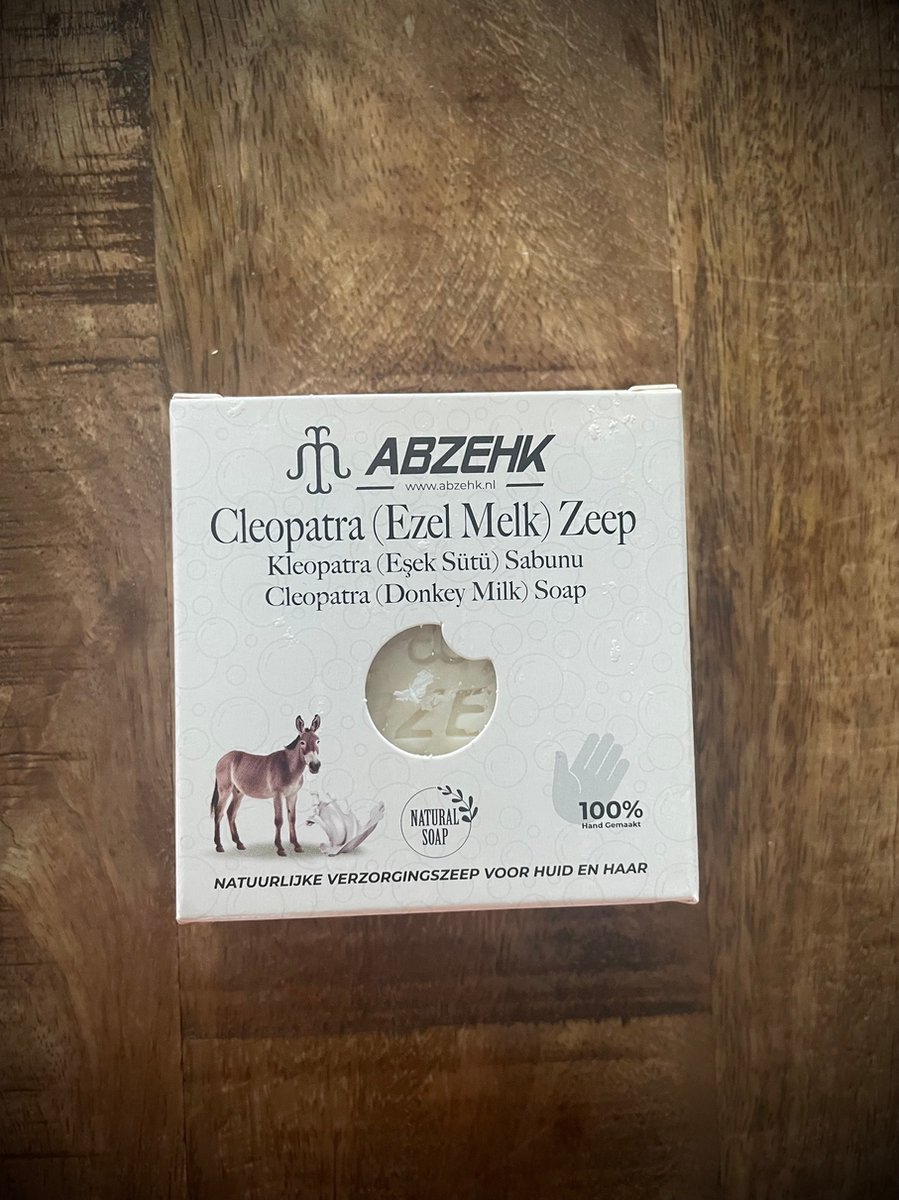 Abzehk - Handzeep, Sabun, Handsoap - Cleopatra (Ezel Melk), Eşek Sütü, Donkey Milk - 125gr