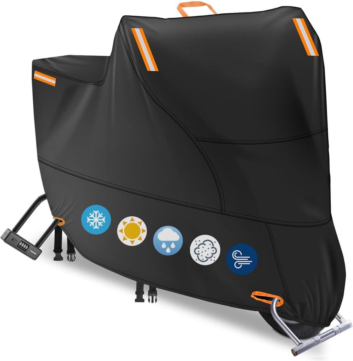 Mobiliteit Scooter Covers Waterdichte Heavy Duty 190D Oxford Stof Elektrische Regenhoes met Opbergtas voor Motorbike en Scooter