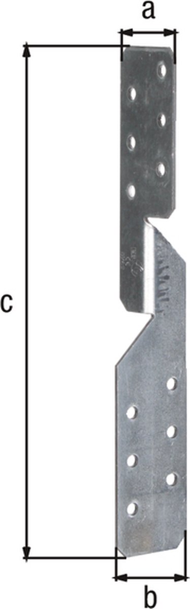 GAH Alberts Sparrenpfettenanker L/R 210 x 33 x 2 mm - 338084