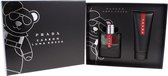 Prada Luna Rossa Carbon Giftset - 50 ml eau de toilette spray + 100 ml showergel - cadeauset voor heren