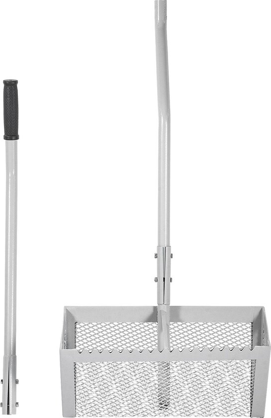 VEVOR Waterhark, 130 x 40 x 25 cm, hark, zand, strand, algen, aluminium, roestvrij staal, zeef, verzamelaar, onkruid, waterplanten, vuil, dode bladeren, voor het reinigen van meer, vijver, zwembad