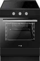 Bol.com Fagor Inductiefornuis 50 cm breed met aangesloten 3 Fase Perilex stekkerkabel - Matzwart aanbieding