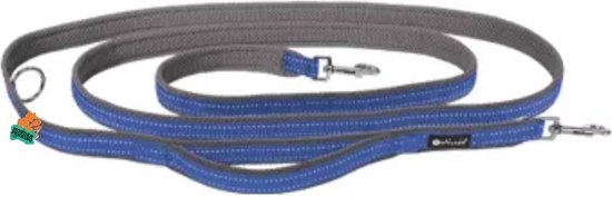Petlando Dressuurlijn met veiligheids greep Outdoor Navy - 3 meter - 3 cm breed - maat L
