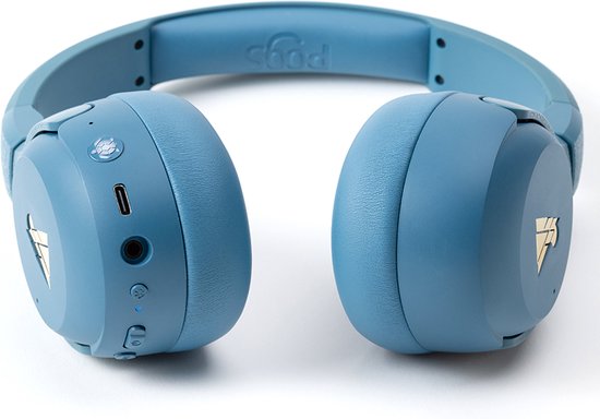 POGS - The Turtle - Draadloze over-ear koptelefoon met Noise Cancelling - Bluetooth - Veilige volumebegrenzing - Duurzaam - Gratis app voor extra functies - rBlauw