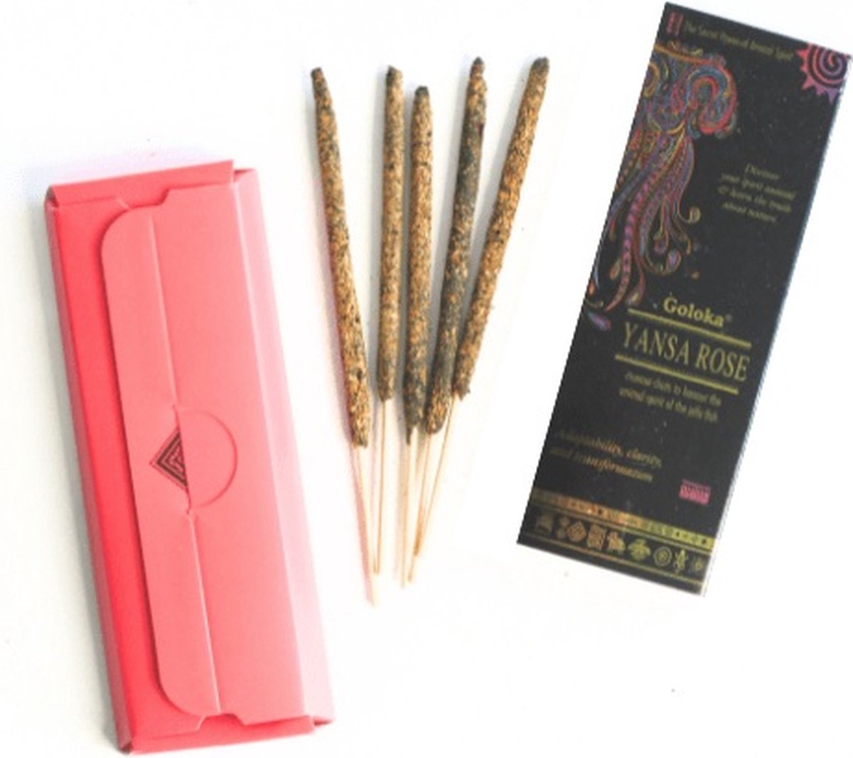Goloka - Yansa Rose - Wierook - Rozen - Harswierookstokjes - 3 doosjes