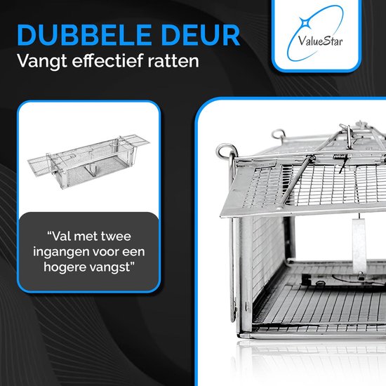 ValueStar Rattenval - Diervriendelijke vangkooi - Rattenkist ...