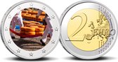 Pièce de 2 Euro couleur Marché aux fromages d'Alkmaar