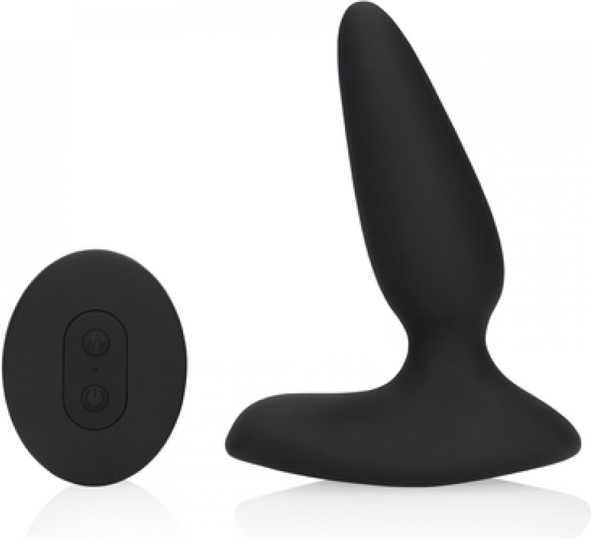 Lusty Toys ® Silliconen Superzachte Buttplug Met Afstandsbediening Zwart