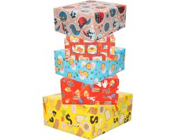 Product afbeelding van Design group Rollen inpakpapier/cadeaupapier - 5x stuks - sinterklaas - 200 x 70 cm - papier