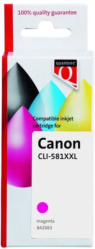 Quantore Inktcartridge Quantore Canon CLI-581XXL rood - 1 stuk