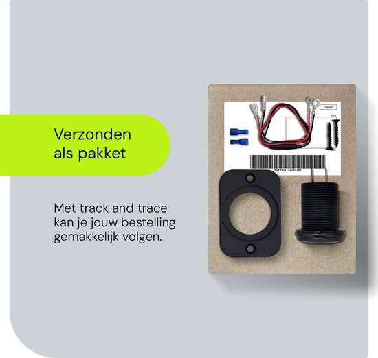Prise murale USB ProRide® 12 V 2 Portes encastrée avec interrupteur - QC3. 0 - PUSB1QC-R - Chargeur USB Voiture, Bateau et Camper - Ensemble complet - Rouge