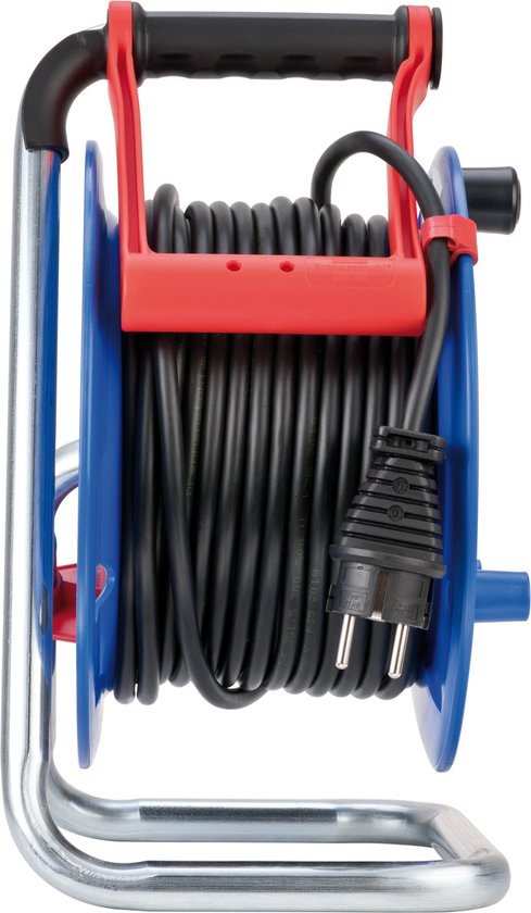 Enrouleur Câble Professionnel Brennenstuhl 300 KU – 40m H07RN-F 3G1.5, IP44, 5 Prises – Idéal Chantier Et Extérieur Permanent