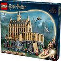 LEGO Harry Potter Poudlard Château La Grande Salle 76435, boîte avec Harry, Ron, Hermione et un géant.