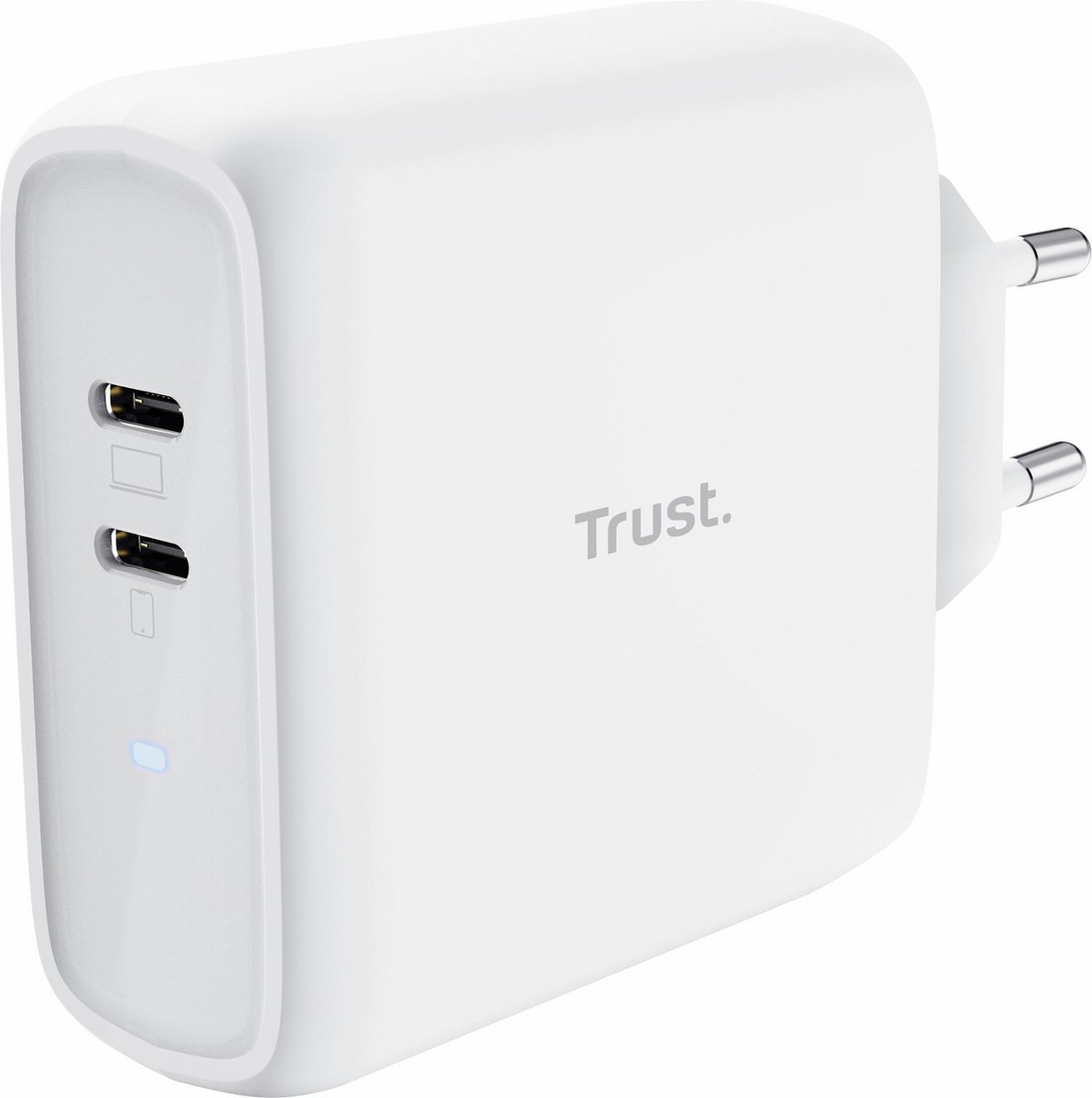 Trust Maxo - Oplader - 65W - Twee USB C poorten - Wit