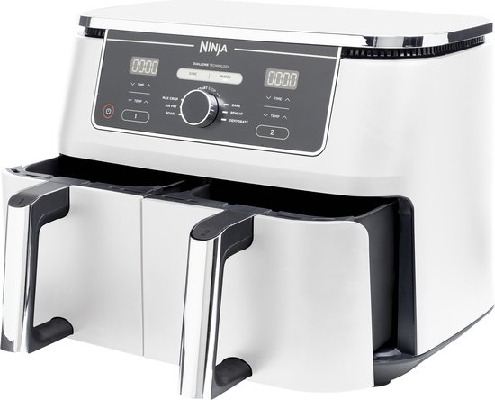 Foto: Ninja foodi af400euwh limited edition dubbele airfryer xxl twee kookvakken 9 5 liter 2470 watt dual zone technologie