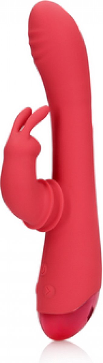 Lusty Toys ® Rode Silliconen Rabbit G-Spot Vibrator