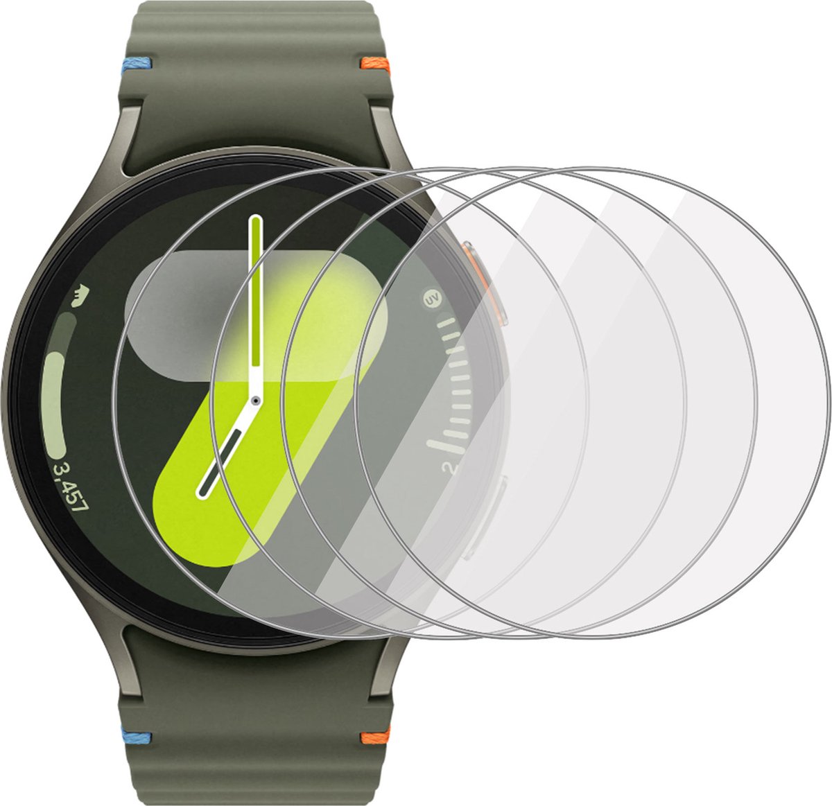 4x Screenprotector geschikt voor Samsung Galaxy Watch 7 44mm - Folie Screen Protector
