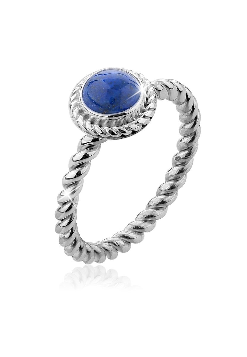 Nenalina - Ring - Lapis Lazuli Edelstein September Boho 925 Silber - Dames