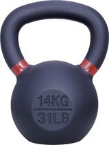 Bol.com ForzaFit Kettlebell 14 kg - Gietijzer Kettle bell - Zwart met Bruin - 31 LB aanbieding