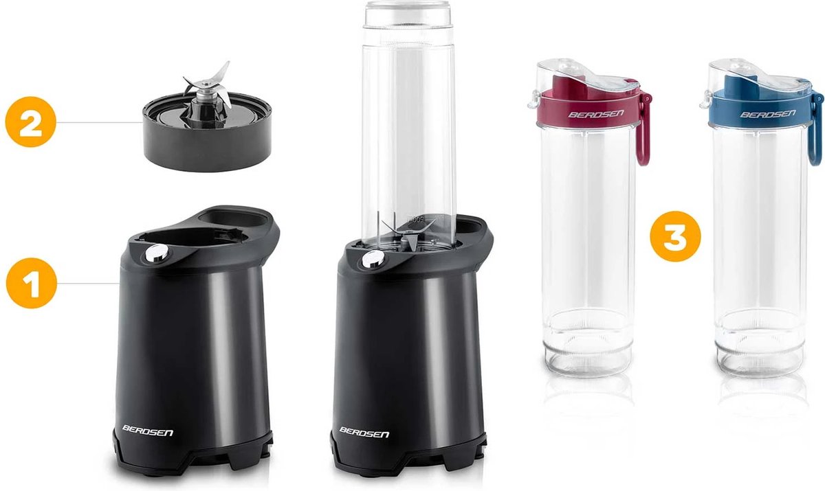 Smoothieblender 350W BD-752 Berdsen zwart