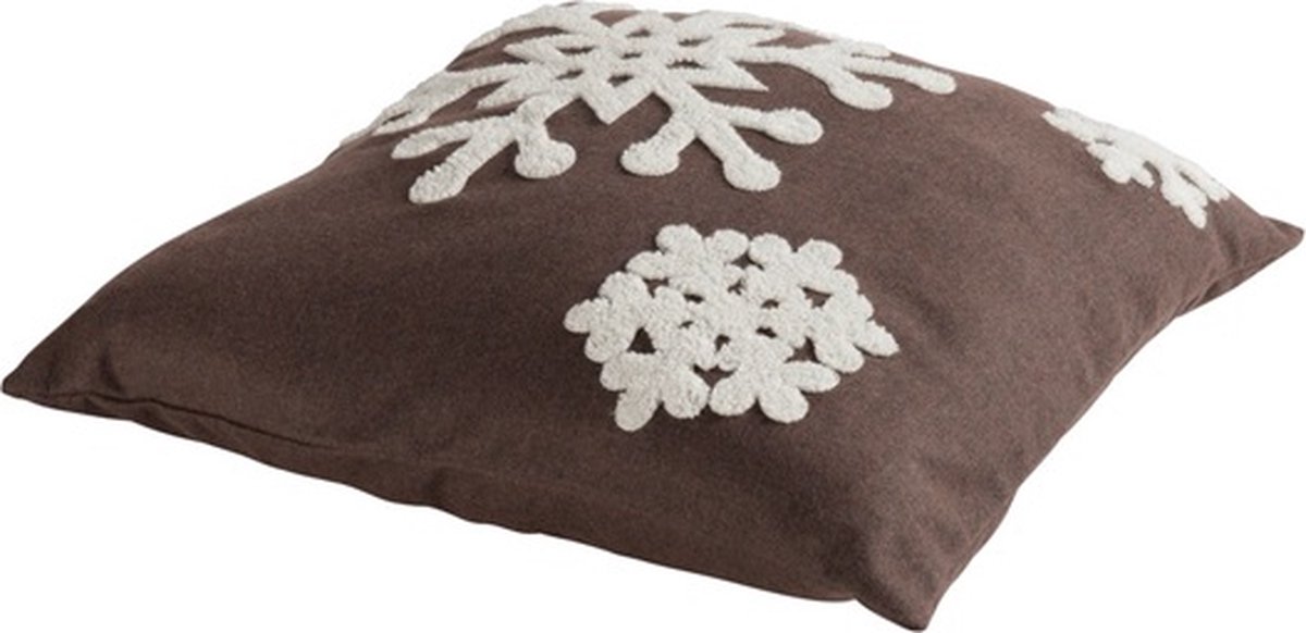 Linen & More Malmo Artic Kussen Bruin Kussen | 45 X 45 | Sierkussen Voor Woonkamer Of Slaapkamer