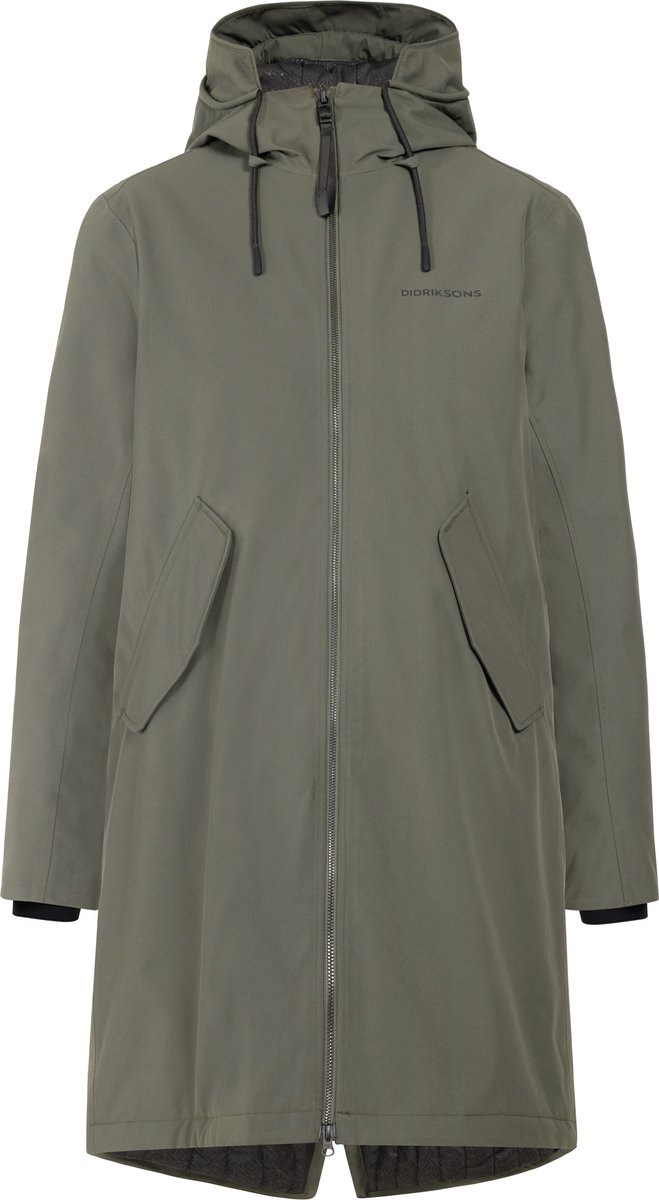 Didriksons FIA WNS PARKA Dames Outdoorjas - Deep Green - Maat 40