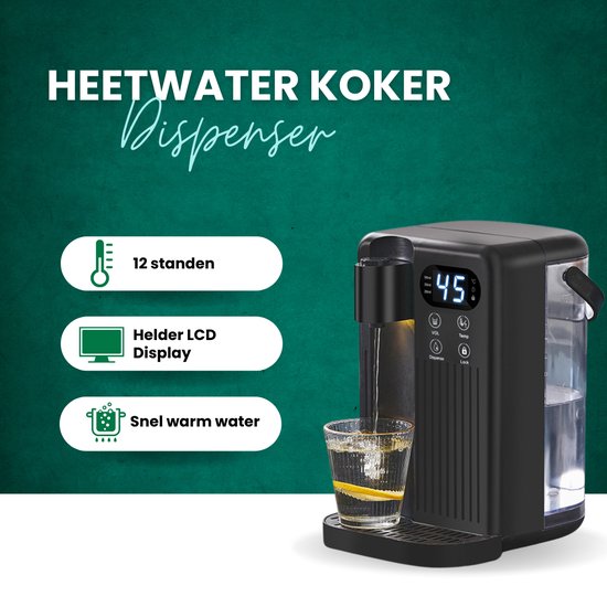 Instant heetwaterdispenser, 220V draagbare kleine verwarmbare waterdispenser, 2000W mini-huishoudelijke waterdispenser,A