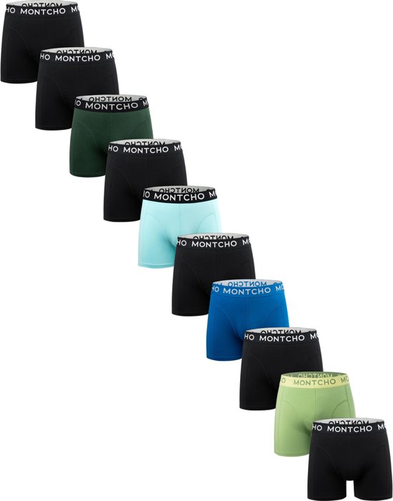 MONTCHO – Dazzle Series – Boxershort Heren – Onderbroeken Heren – Boxershorts – Ondergoed – Mellow Shades – 10 Pack – Maat: (S – XXL)