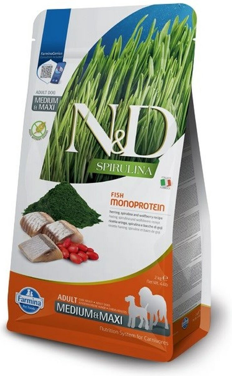 N&D Voer Farmina N&D Spirulina Volwassen 7 kg