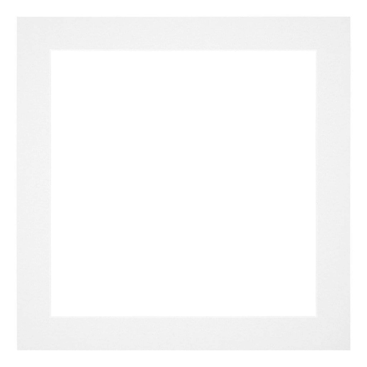 Passe-Partout Fotomaat 13x13 cm - Lijstmaat 20x20 cm - Wit - Museumkarton - Fotolijst niet inbegrepen