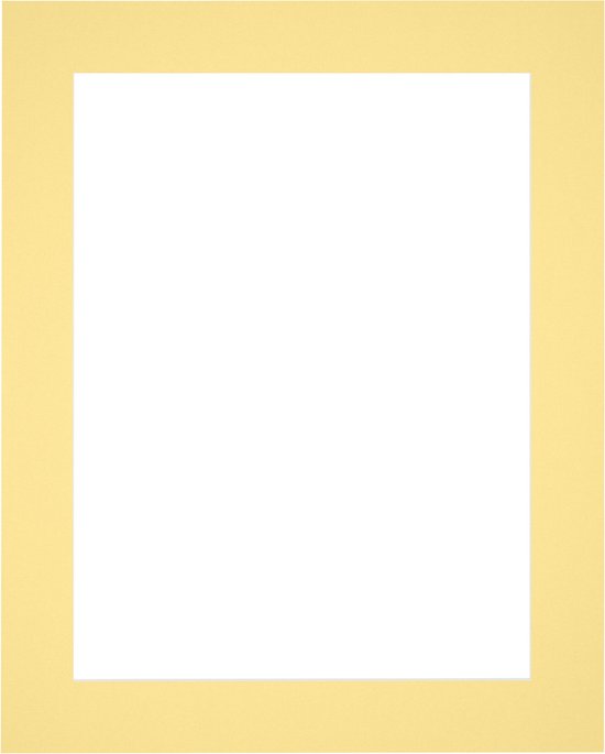 Votre Décoration Passe-Partout - Format cadre 25x30 cm - Format photo 15x20 cm - Jaune