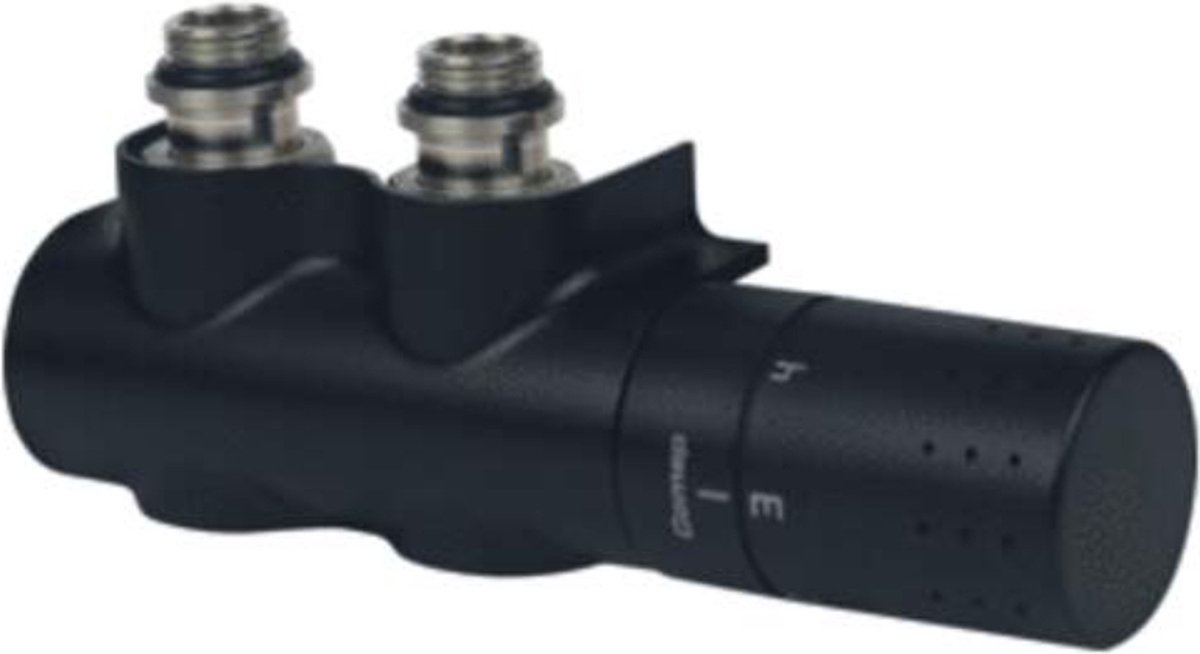 Comap Flexodesign therm. H-onderblok 4in1 1/2 x 3/4" euro mat zwart