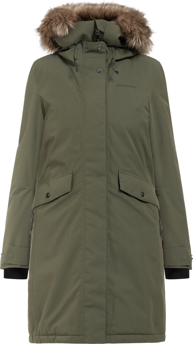 Didriksons ERIKA WNS PARKA 3 Dames Outdoorjas Deep Groen