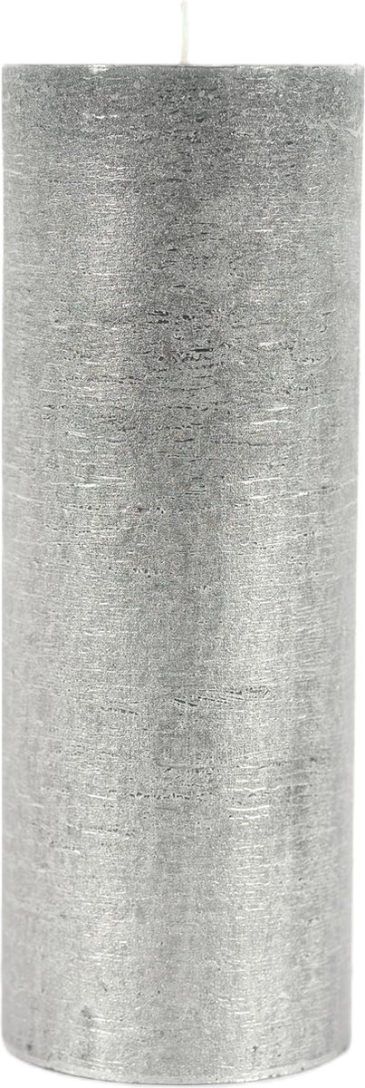Rasteli Luz Your Senses Stomp Kaars Zwart-Black Silver D 10 cm H 27 cm