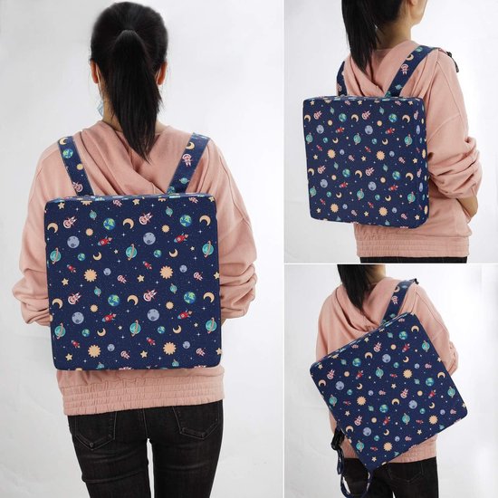 Zitverhoging baby draagbaar zitkussen design voor kinderen - sterrenblauw - comfortabel en handig van A3 Baby & Kids — afbeelding 3