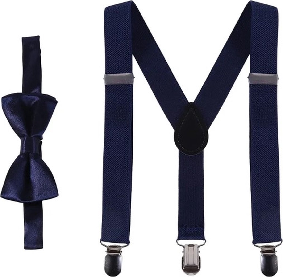 Go Go Gadget - Kinder Bretels met Vlinderstrik - Set voor kinderen - Donker Blauw