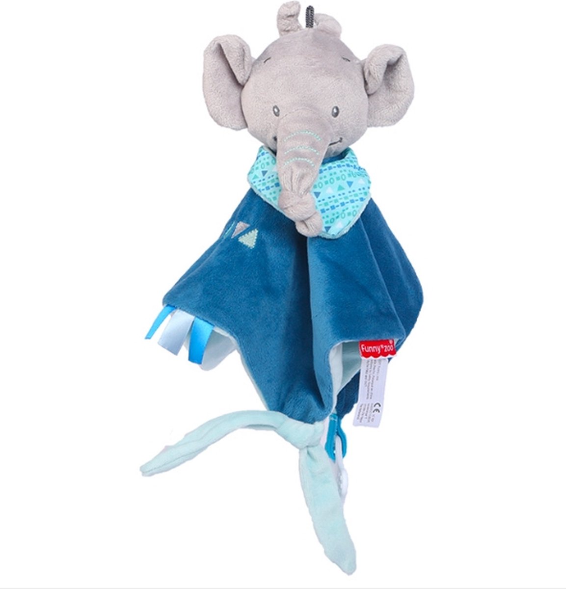 Olifant - Knuffeldoekje - Baby - Peuter - Kleuter - Kraamcadeau - Babyshower - Babykamer Decor - Accessoires - Speelgoed- Kinderen - Kinderkamer- Kinderwagen Speeltje - Autostoelspeeltje - Jongen & Meisje - Baby knuffels