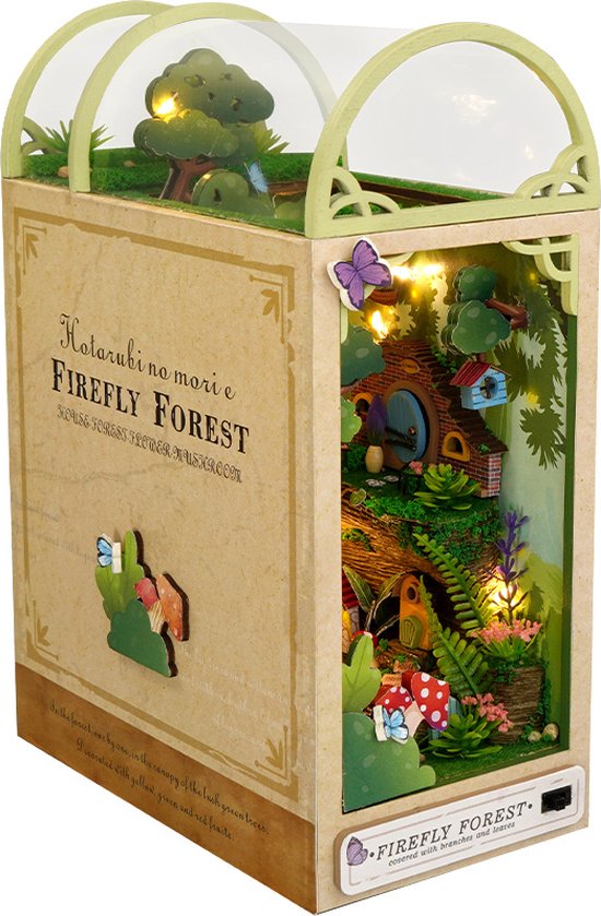 Décorations De Noël En Bois Bricolage, Coin Livre, étagère, Kits D'insertion, Maison De Courses Miniatures Avec Meubles, Cadeaux De Jouets