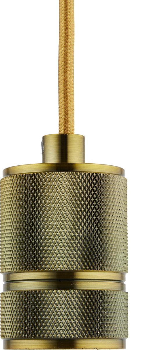 Pendel Champagne Goud E27 fitting - Classic - 1.5m Snoer - Met Plafondkap