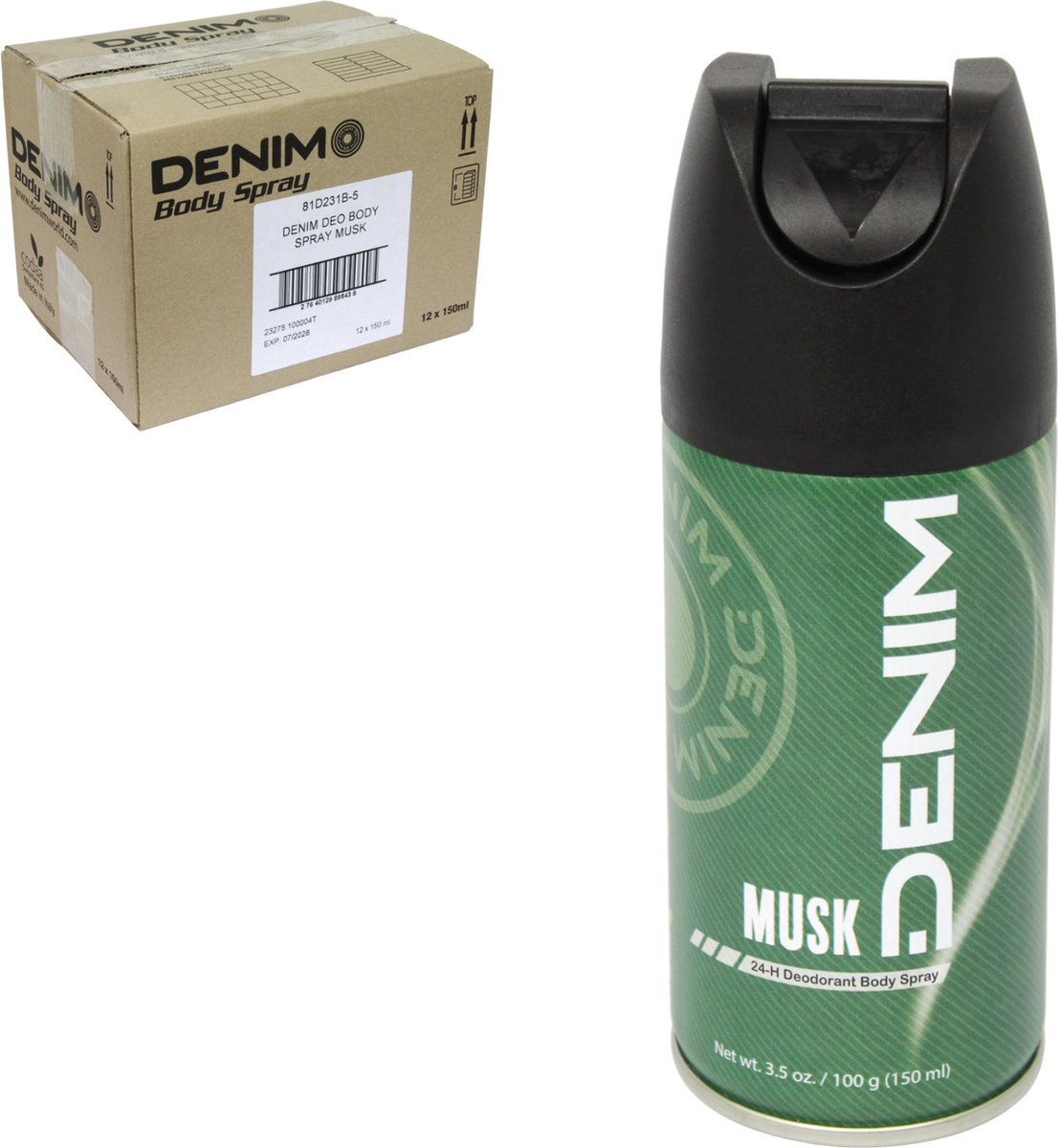 Goedkoopste Denim Musk Deodorant spray 6 x 150 ml