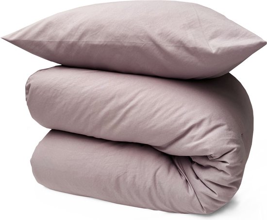 Walra - Dekbedovertrek Vintage Satin - 260x220 cm - Wit | Leen Bakker