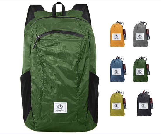 Opvouwbare rugzak, ultralicht, uniseks, dagrugzak, outdoor, waterdichte wandelrugzak voor kamperen, wandelen, reizen, sport, klimmen, fietsen, Bloem roze, Ontwerper