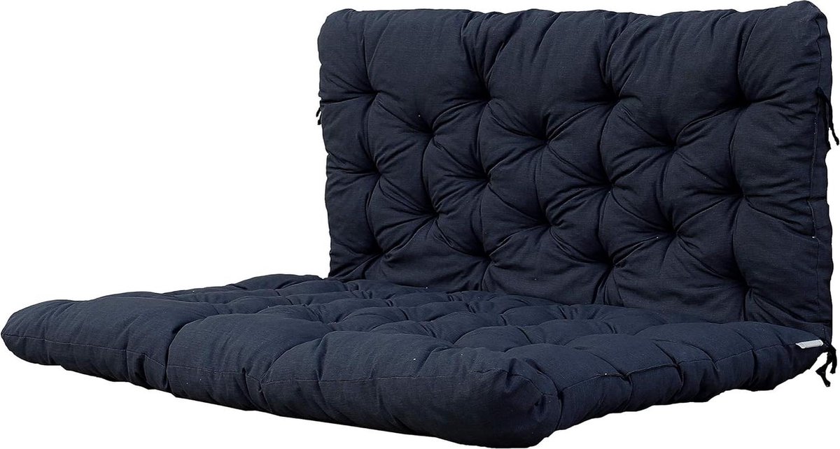 Palletkussens - Chicreat inclusief rugleuning - Donkergrijs - 120x80 back - 120x60 Palletkussens