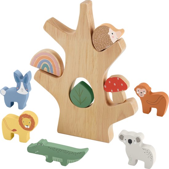 Fisher-Price Houten Balansboom - Stapelspeelgoed van Fisher Price — afbeelding 2