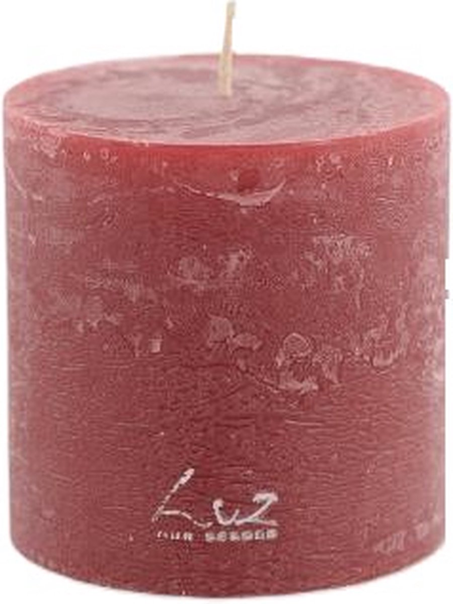 Rasteli Luz Your Senses Stomp Kaars Rood-Antik Rood D 9 cm H 9 cm
