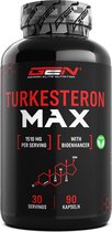 Turkesterone Max - 90 capsules - 10% Extract - Extra hoge dosis met 1510 mg per dagelijkse portie - Met Bioenhancer - Zonder ongewenste toevoegingen - Veganistisch - GEN
