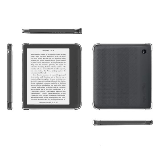 Lunso Geschikt voor Kobo Libra 2 hoes (7 inch) - TPU Backcover - Transparant van Lunso — afbeelding 5