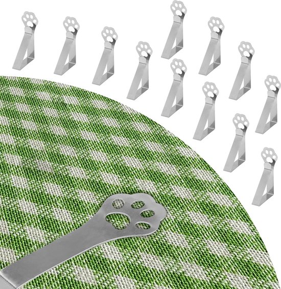 Tafelklemmen roestvrij staal grijs 4 stuks kopen